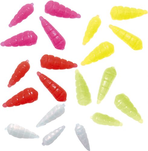 Artificial Maggots fluo pink 25 pieces