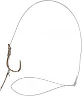 #10 Feeder Method hook-to-nylon with boilie needle bronze 10lbs 0,22mm 10cm 8 pieces