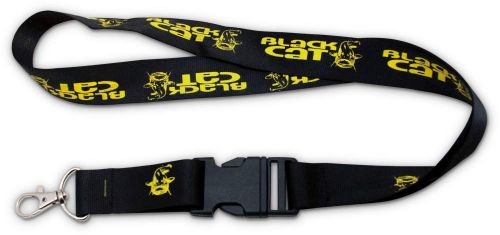 Black Cat Lanyard Keychain